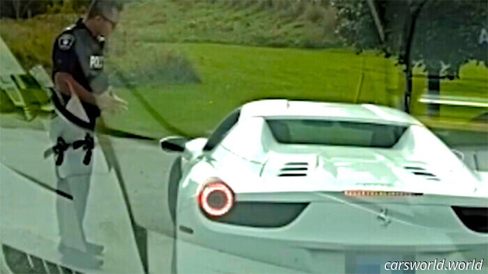 Ma, ven a buscarme: el cumpleaños niño suplica mientras la policía se lleva su Ferrari por exceso de velocidad | Carscoops